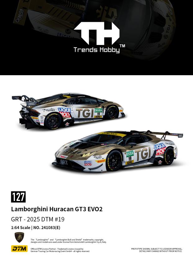 Trends Hobby 1/64 Lamborghini Huracan GT3 EVO2 - DTM 2025 #19