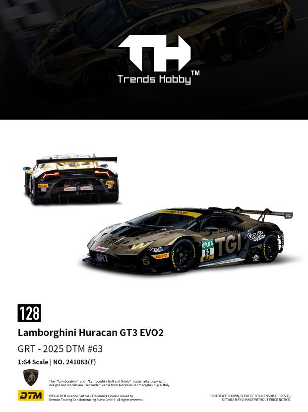 Trends Hobby 1/64 Lamborghini Huracan GT3 EVO2 - DTM 2025 #19