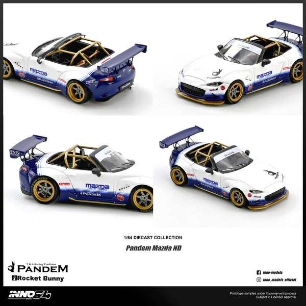 INNO64 1/64 Mazda MX-5 (ND) Miata "PANDEM ROCKET BUNNY" V1.0