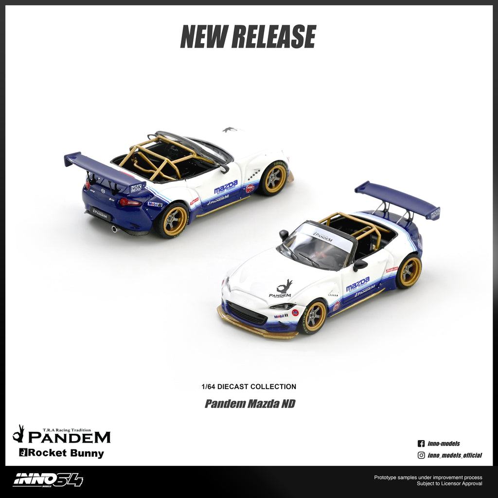 INNO64 1/64 Mazda MX-5 (ND) Miata "PANDEM ROCKET BUNNY" V1.0