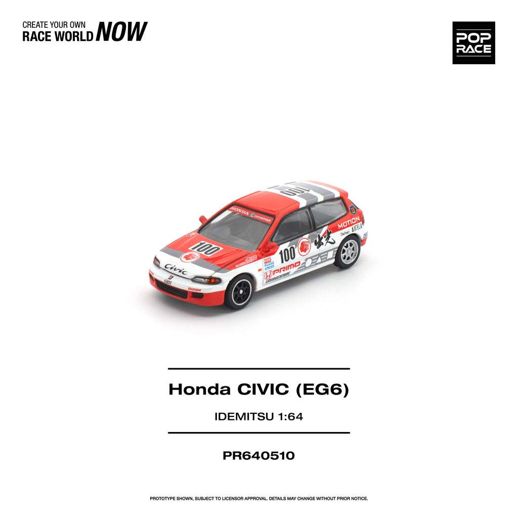 POPRACE 1/64 HONDA CIVIC (EG6) IDEMITSU MOTION INFINITE