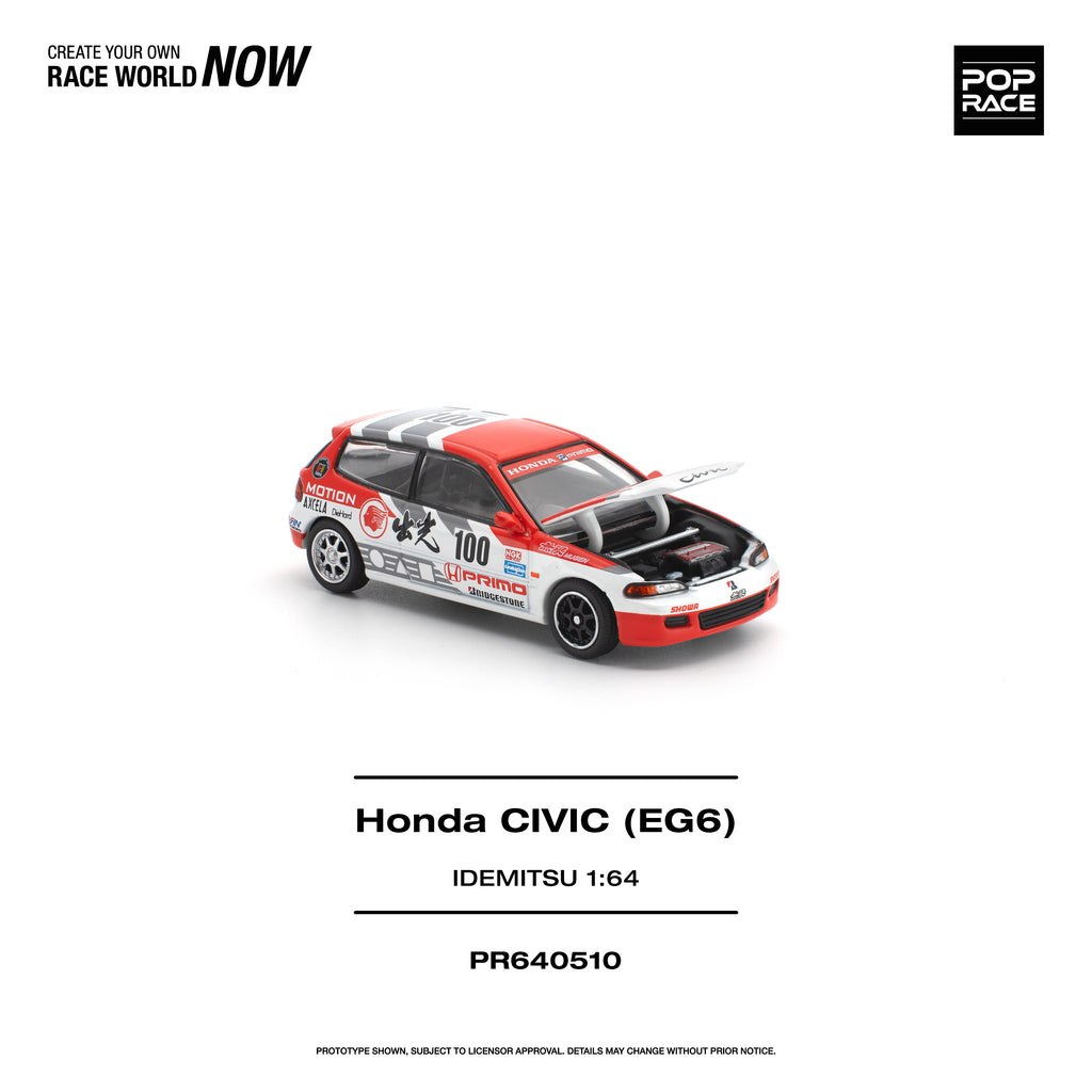 POPRACE 1/64 HONDA CIVIC (EG6) IDEMITSU MOTION INFINITE