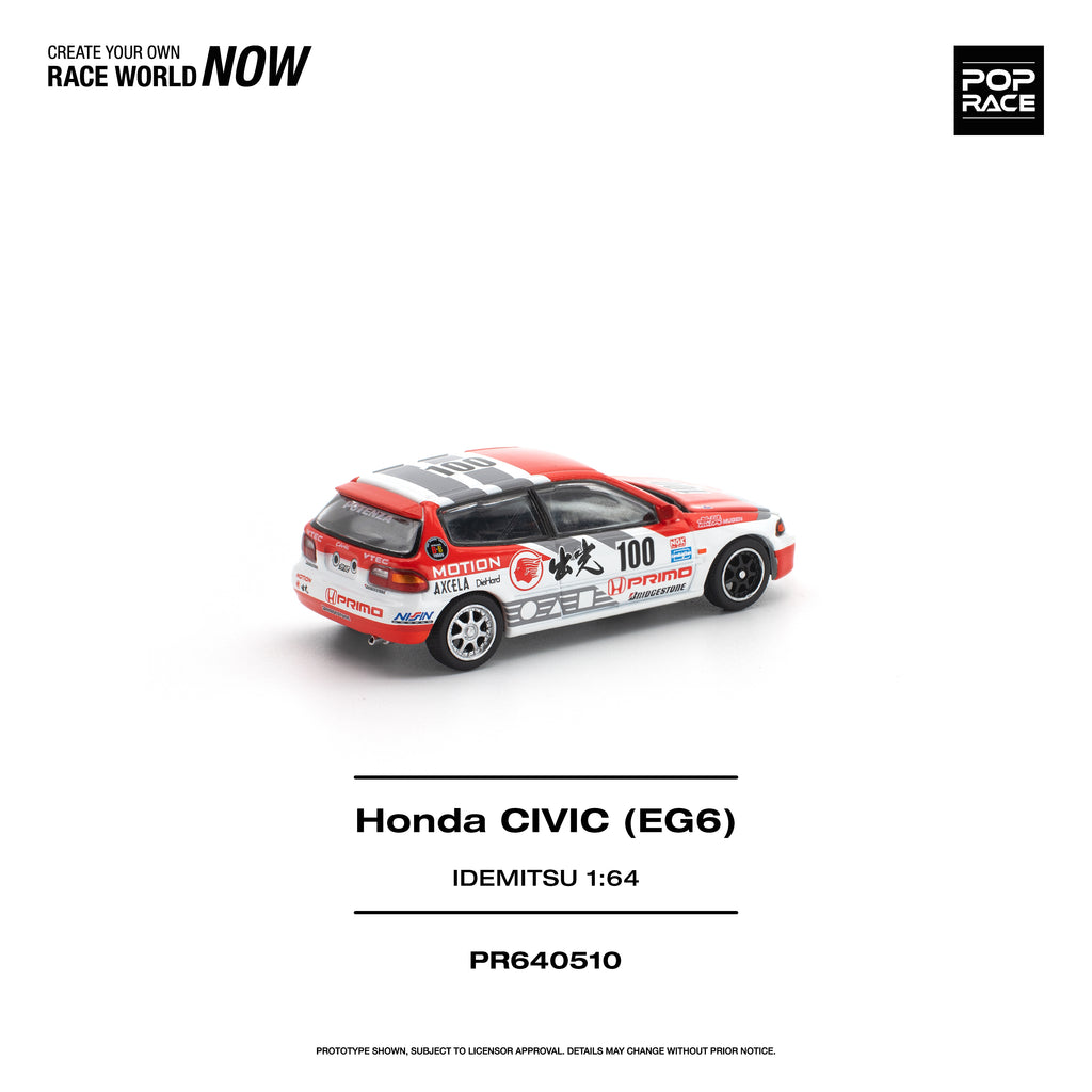 POPRACE 1/64 HONDA CIVIC (EG6) IDEMITSU MOTION INFINITE