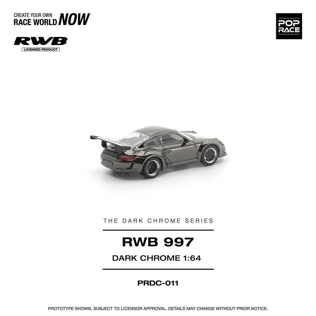 POPRACE 1/64 RWB 997 DARK CHROME