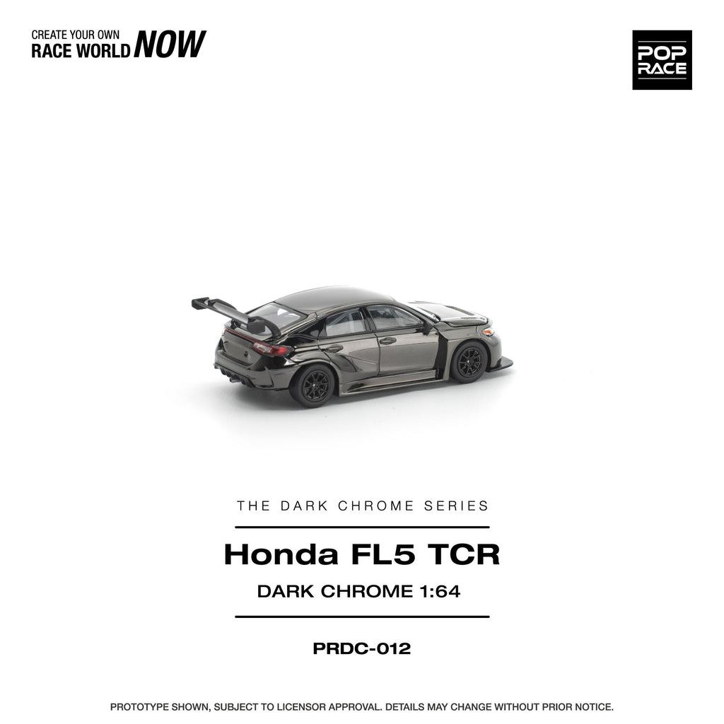 POPRACE 1/64 HONDA CIVIC FL5 TCR DARK CHROME