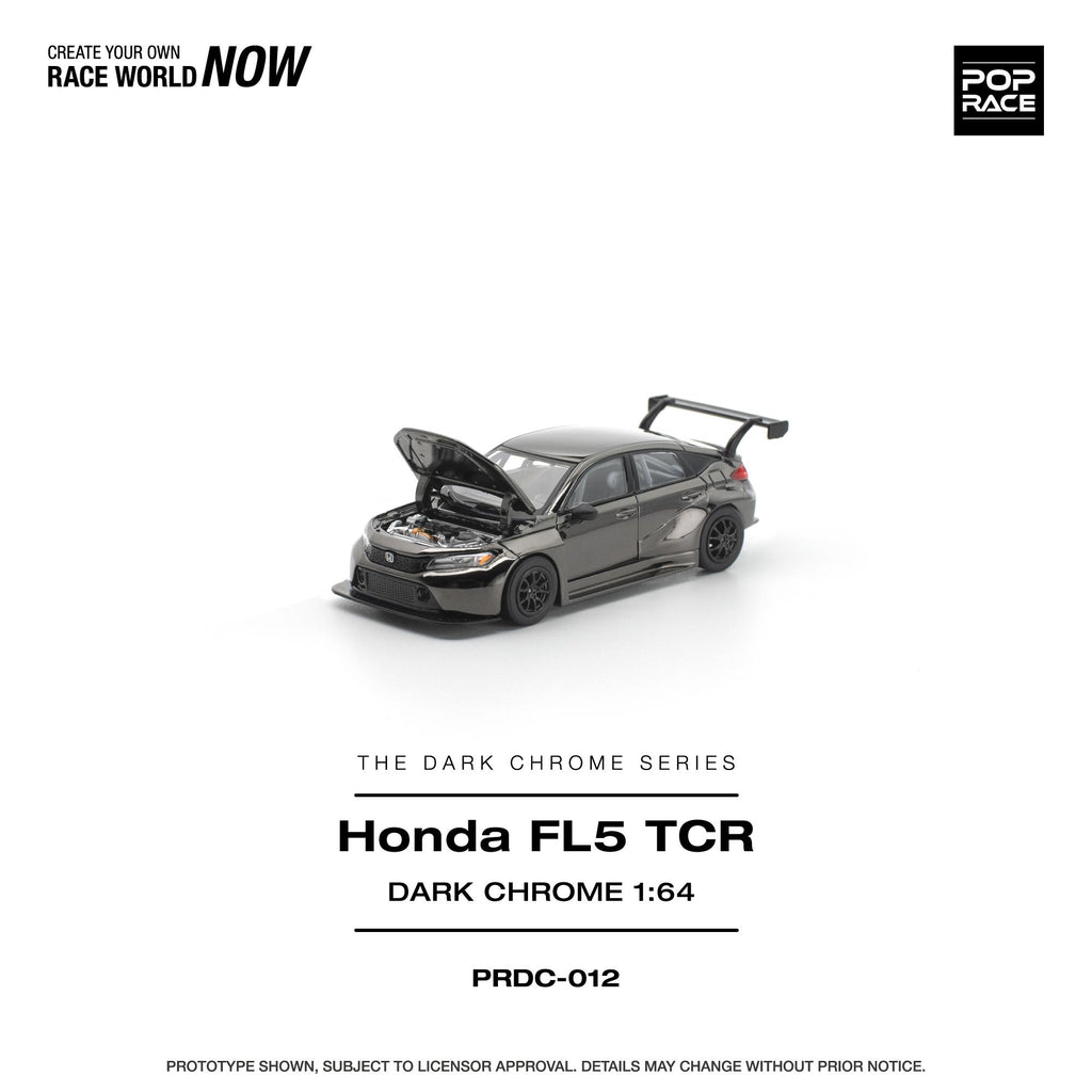 POPRACE 1/64 HONDA CIVIC FL5 TCR DARK CHROME
