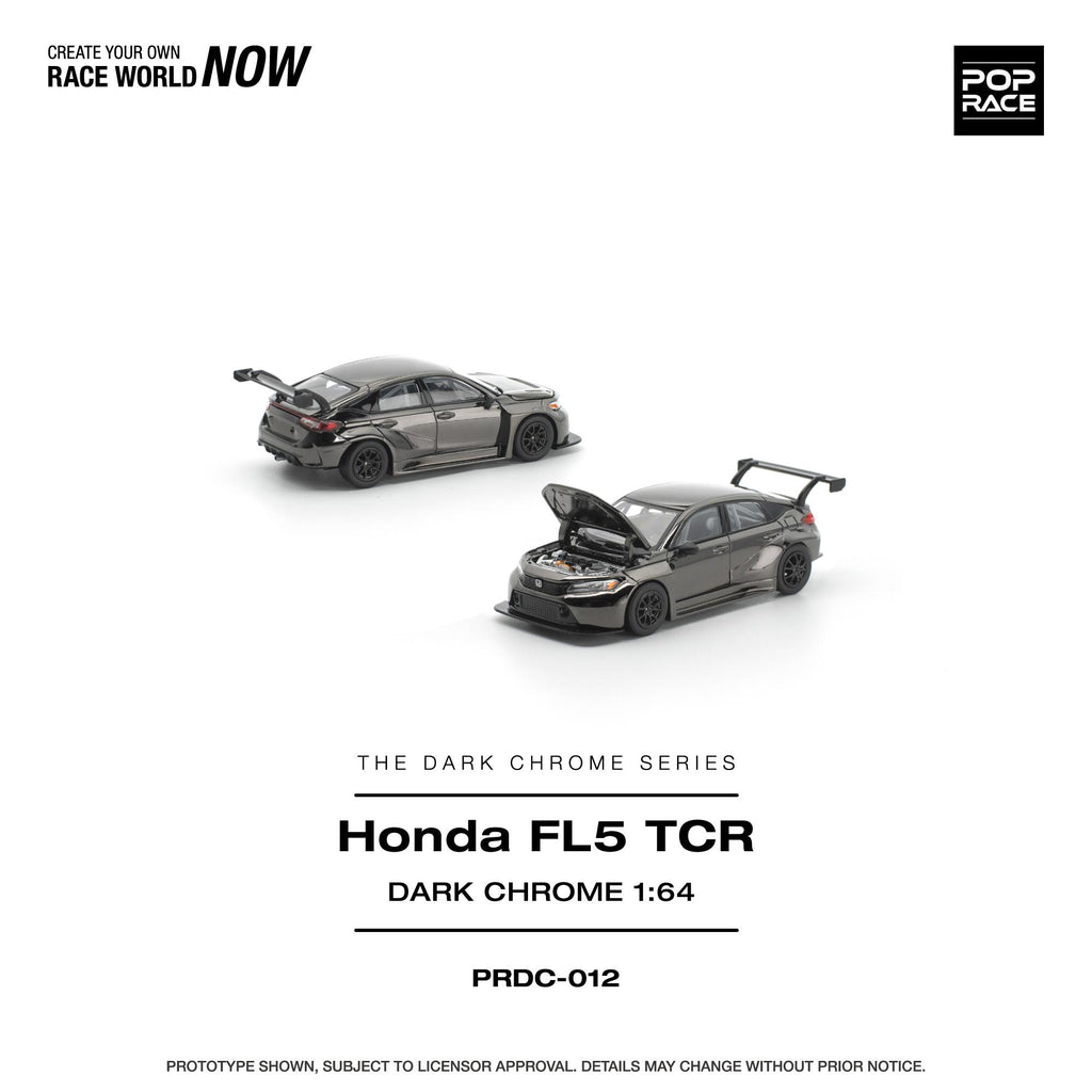 POPRACE 1/64 HONDA CIVIC FL5 TCR DARK CHROME
