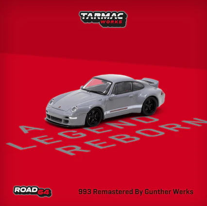 Tarmac Works - ROAD64 1/64 993 Remastered By Gunther Werks Grey T64R-TL054-GY