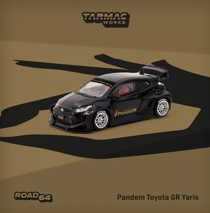 Tarmac Works - ROAD64 1/64 Pandem Toyota GR Yaris Black T64R-080-BK