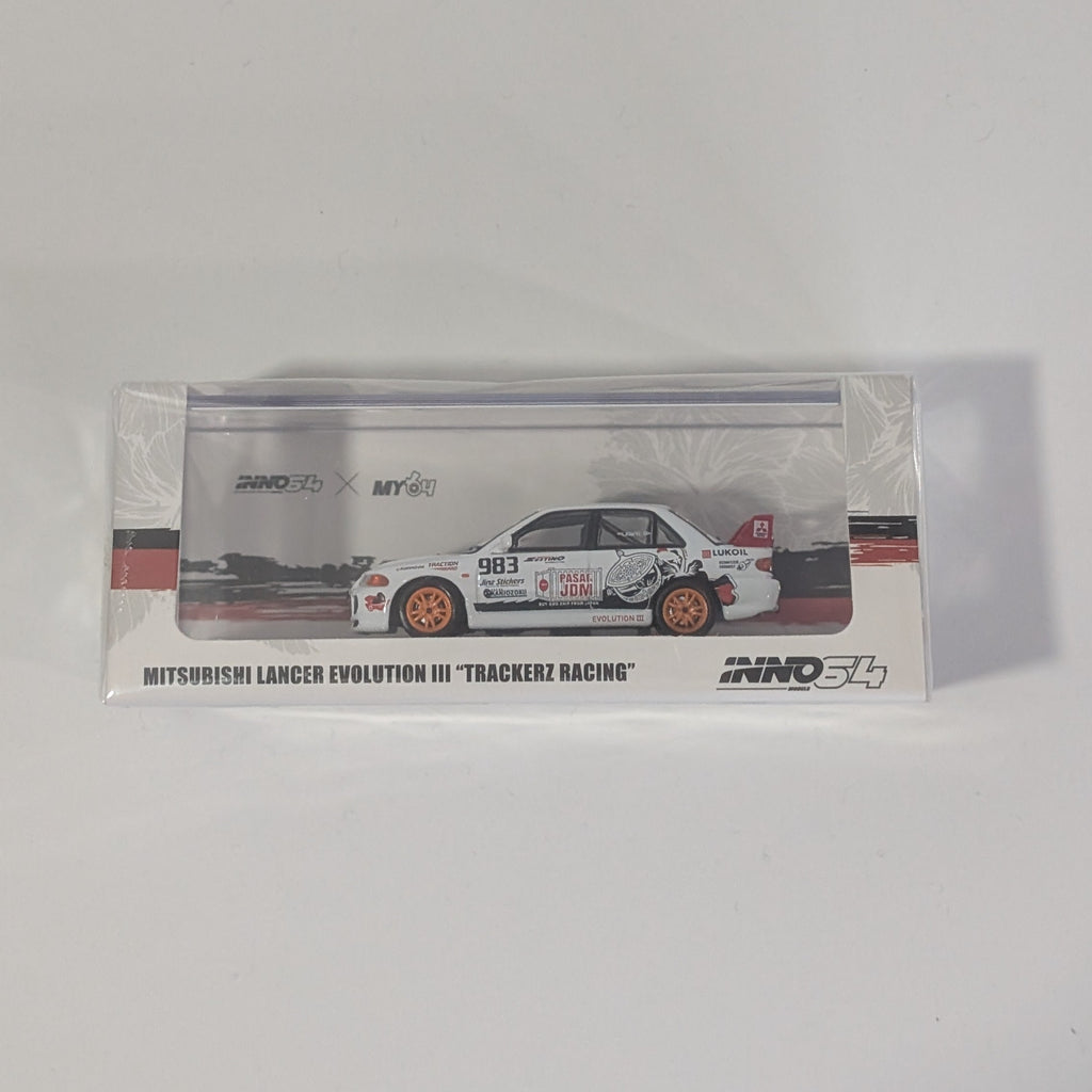 INNO64 1/64 MITSUBISHI LANCER EVOLUTION III "TRACKERZ RACING” Malaysia Special Edition IN64-EVOIII-TRACKERZ