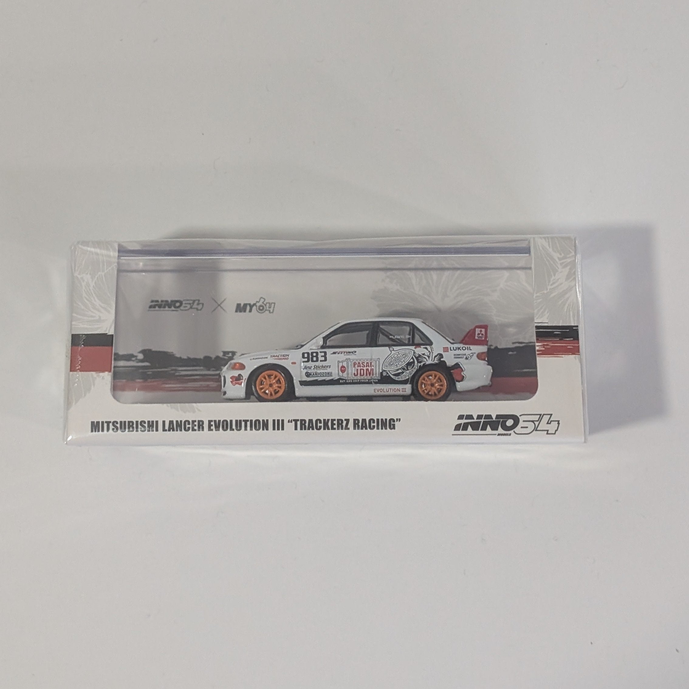INNO64 1/64 MITSUBISHI LANCER EVOLUTION III "TRACKERZ RACING” Malaysia Special Edition IN64-EVOIII-TRACKERZ