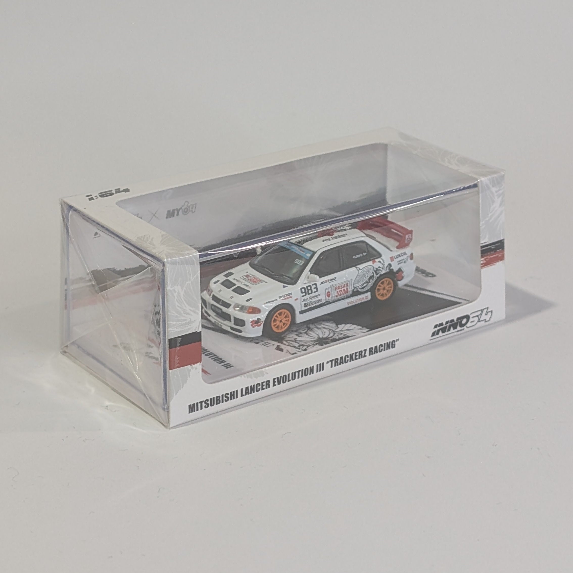 INNO64 1/64 MITSUBISHI LANCER EVOLUTION III "TRACKERZ RACING” Malaysia Special Edition IN64-EVOIII-TRACKERZ